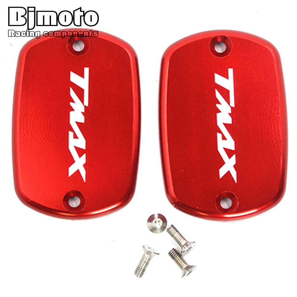 OC-006C Hot sale 1 Pair Motorcycle Brake Fluid Tank Cap Cover For Yamaha T-Max 530 2012-2016 T MAX 500 2008-2011 cnc motorcycle front brake fluid reservoir cap cover for yamaha t max 530 500 tmax530 xp530 2012 2016 tmax500 xp500 2008 2011