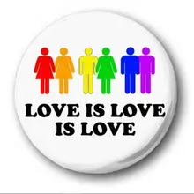 Пользовательский значок LOVE IS LOVE Button, новинка, милая гордость ЛГБТ, гей-булавка, недорогая Металлическая Булавка с отворотом для геев