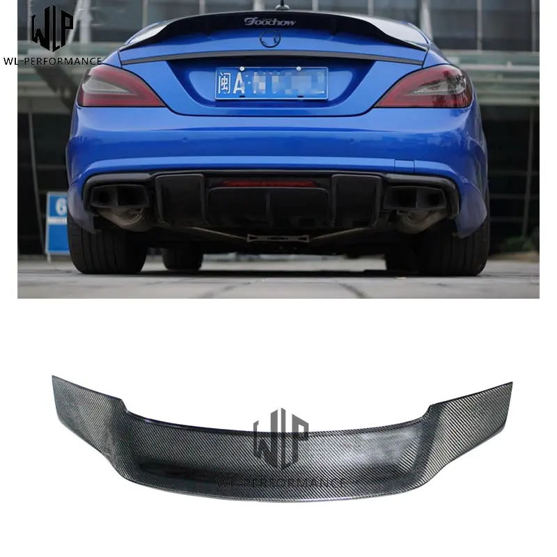 

CLS Carbon Fiber Rear Spoiler rear trunk Wing car body kit For Mercedes Benz CLS W21812-UP Car styling use