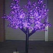 Крытый/Открытый Рождество праздник вечерние свадебные свет светодиодный Вишневый цветок дерево праздник Декор 864 светодиодный s 6ft фиолетовый