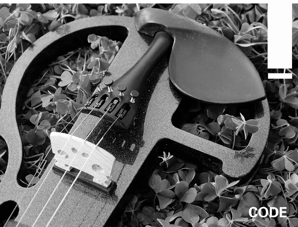Высокое качество, черный 4/4 скрипка отправить скрипка Жесткий Чехол, ручная работа белая электрическая скрипка с линиями электропередачи и части скрипки