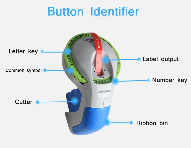 Dymo 12965 Manual Label Printers 9mm 3D Multicolor Embossing Label Tapes for Dymo Machine Manual Label Makers 12965 Diy Labels