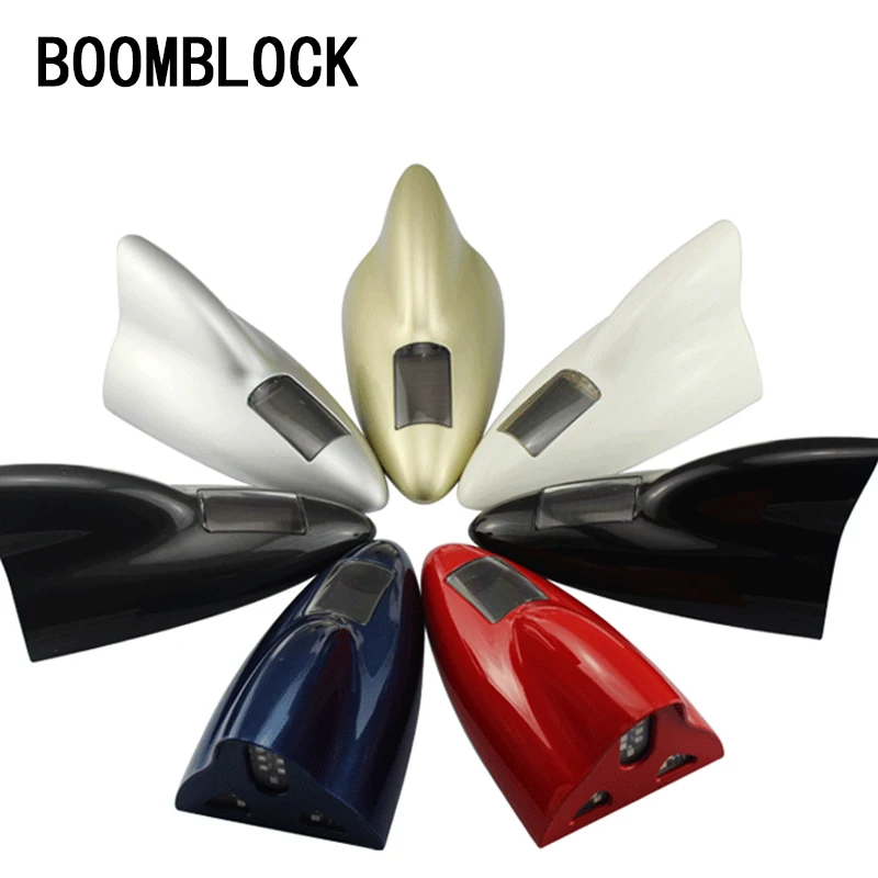 

BOOMBLOCK Car Shark Solar LED Antenna Radio FM transmitter Signal Aerials for Opel astra h j g citroen c4 c5 Peugeot 307 206 308