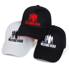Новинка, мужская и женская черная кепка "Ходячие мертвецы", черная хлопковая бейсболка, кепка для мужчин и женщин, хип-хоп бейсболка, кепка, Bone Garros