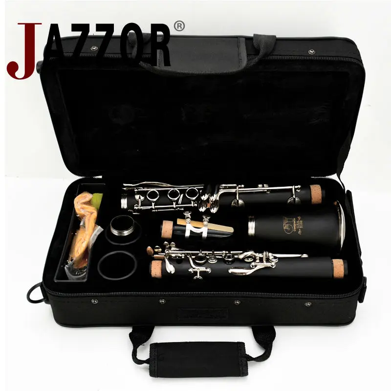Профессиональный JAZZOR кларнет JYCL E100 B плоский жесткий резиновый 17 ключ с