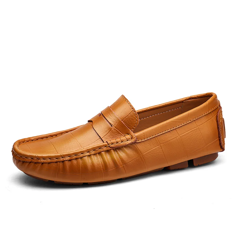 Брендовые мужские мокасины, модные лоферы в британском стиле, кожаная повседневная обувь, лоферы с шипами, Мужская удобная обувь для вождения, размер 47