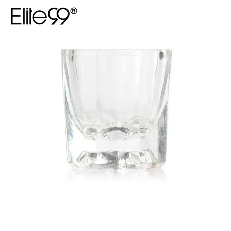 Elite99 Acrylic Liquid Glass Acrylic Powder Dappen Dish Crystal Glass Cup for Acrylic Nail Art Tools White Color Transparent Elite99 Acrylic Liquid Glass Acrylic Powder Dappen Dish Crystal Glass Cup for Acrylic Nail Art Tools White Color Transparent