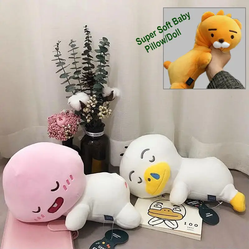 korea Cartoon Baby Stuffed Pillow Ryan Apeach Muzi Plush animal Toys