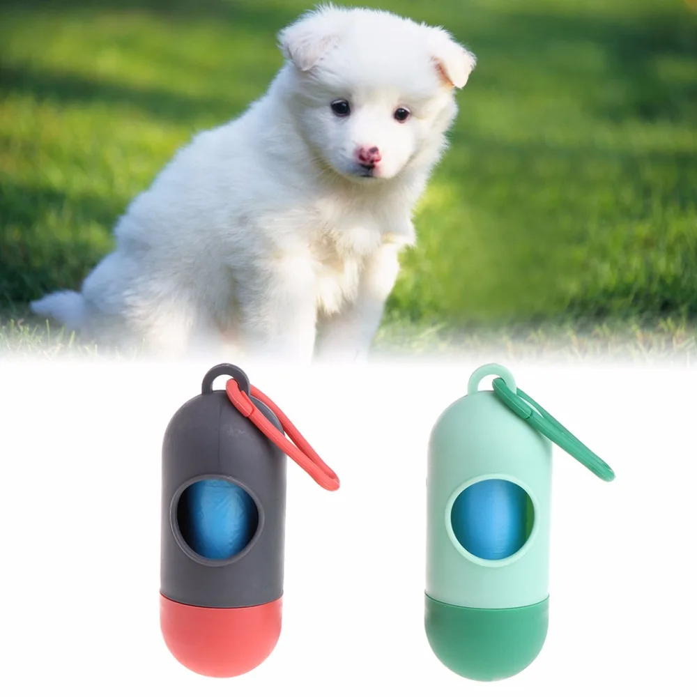 

Portable Pets Waste Bag Holder With bags Poop Excretion Dispenser Outdoor Puppy Dogs Cat Garbage Case Carrier Pet Supplies C42
