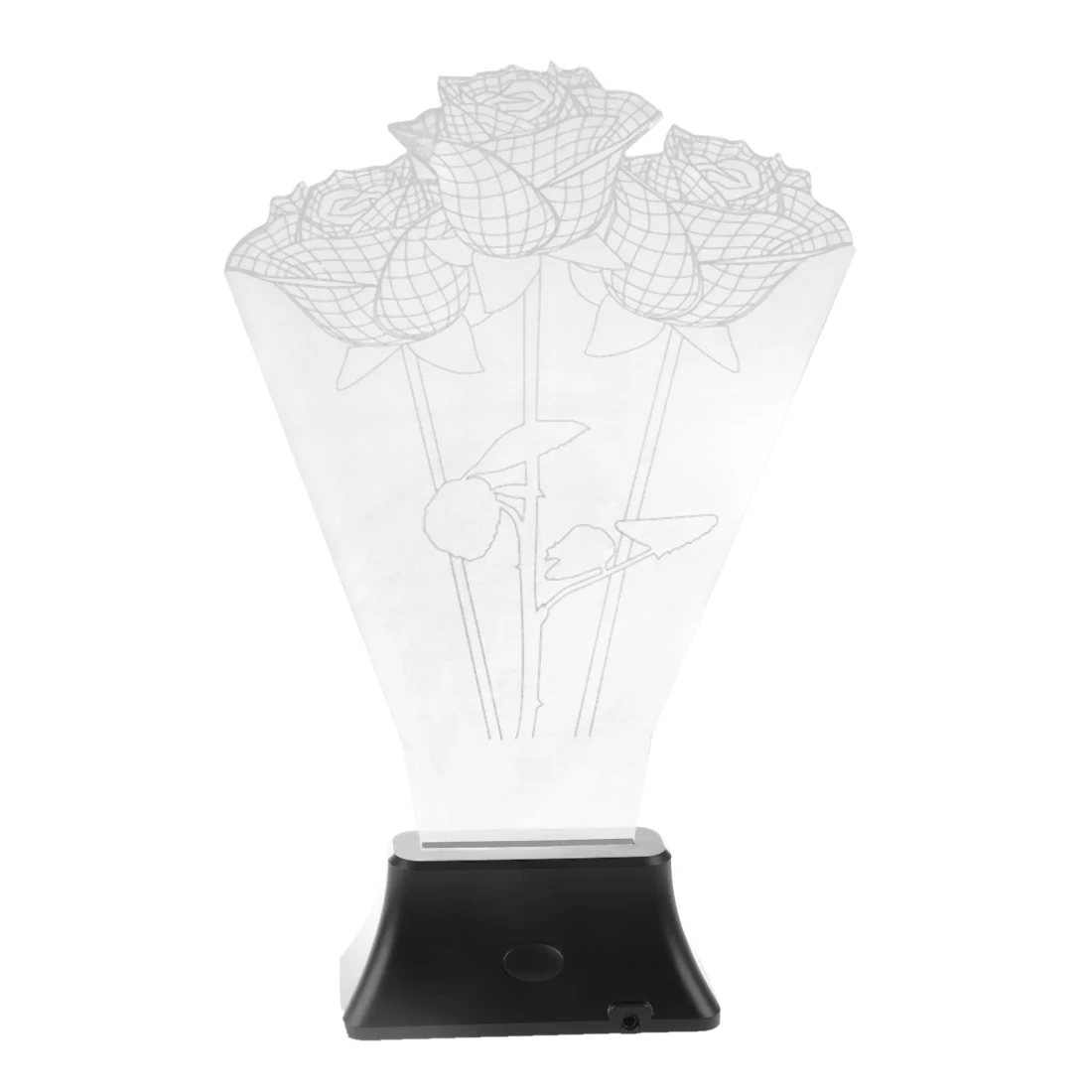 

USB 3D LED Table Lamp Night Light's room Night Light Christmas Gift NEW Rose