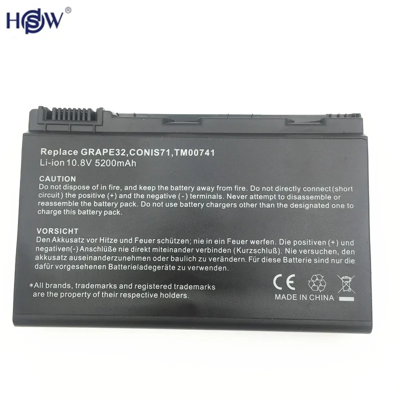 

5200MAh Battery GRAPE32 For ACER Extensa 5220 5230 5620 5210 5610 5420 5630 7220 for TravelMate 5720 5320 5230 5520 5530 5710