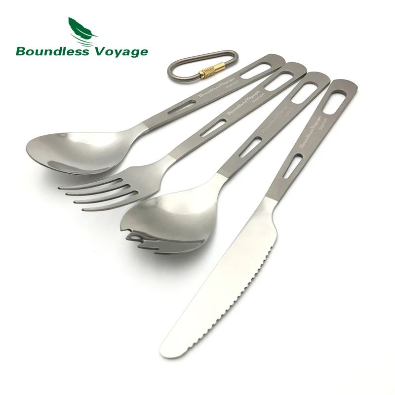 Buy Boundless Voyage Titanium Knife Spork Spoon Fork