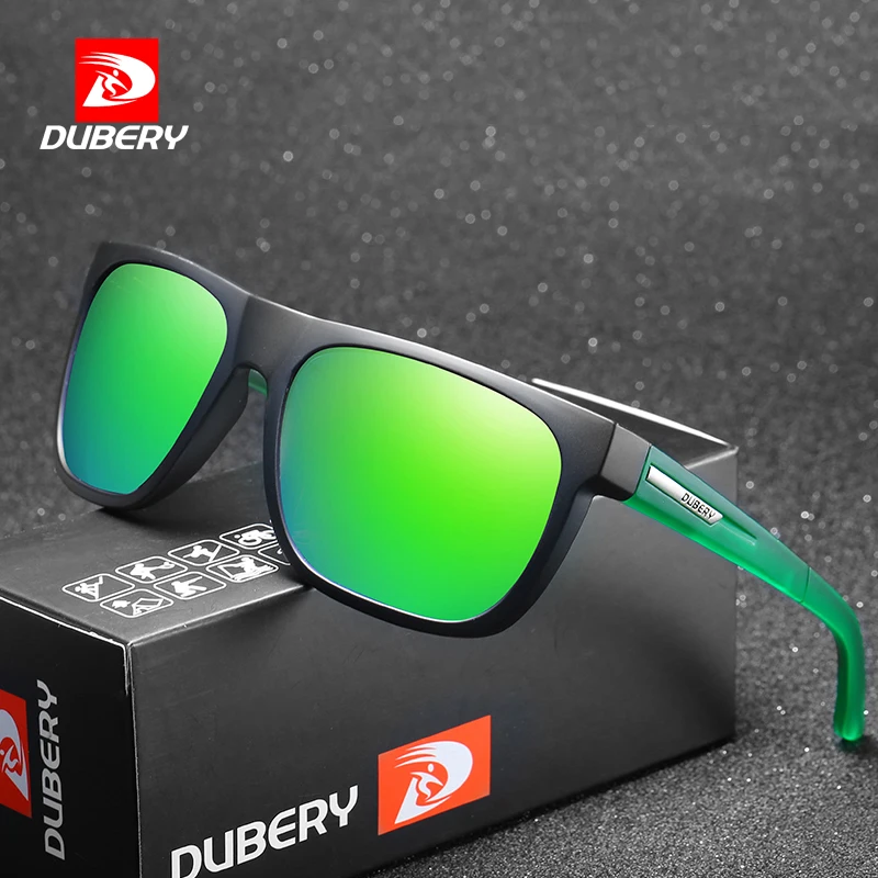 

DUBERY Brand Design Polarized HD Sunglasses Men Driver Shades Male Sun Glasses For Men Summer Mirror Square Oculos UV400