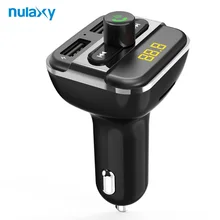 Nulaxy Car MP3 Player Support Flash Driver TF/SD Card Bluetooth FM Modulator With Dual USB Charger Port Car Radio Transmitter