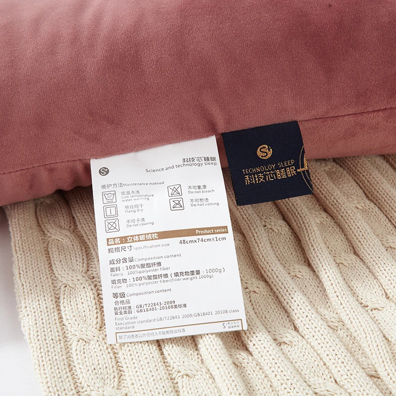 Твердые Подушки в японском стиле 48x74 см размер полиэстерная ткань 100% полиэстер внутренний наполнитель подушка-массажер шейный терапия