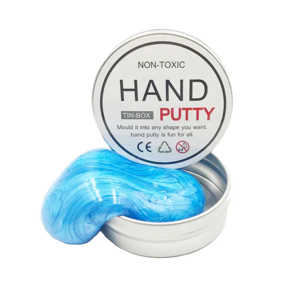 DIY HandPutty блеск слизи полимерная умная глина резиновый драгоценный камень