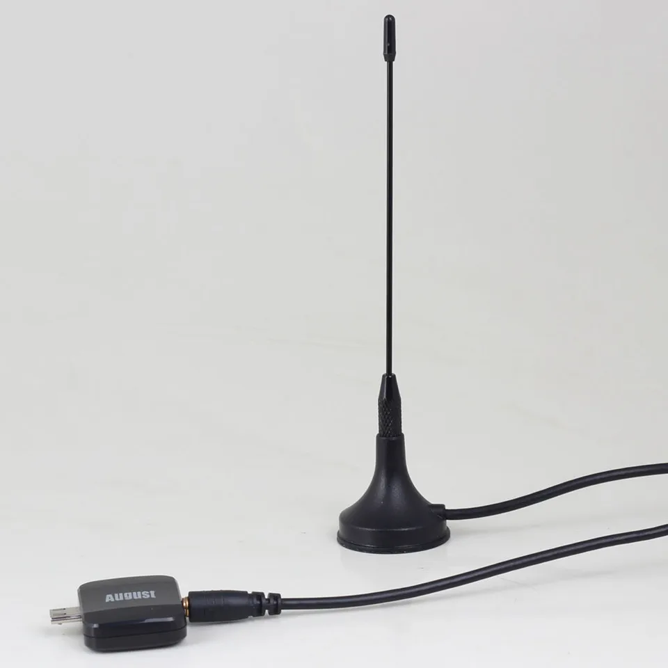 August DVB T305 портативный ТВ приемник для T/DVB T2 Micro USB тюнер Android. Бесплатно смотрите на