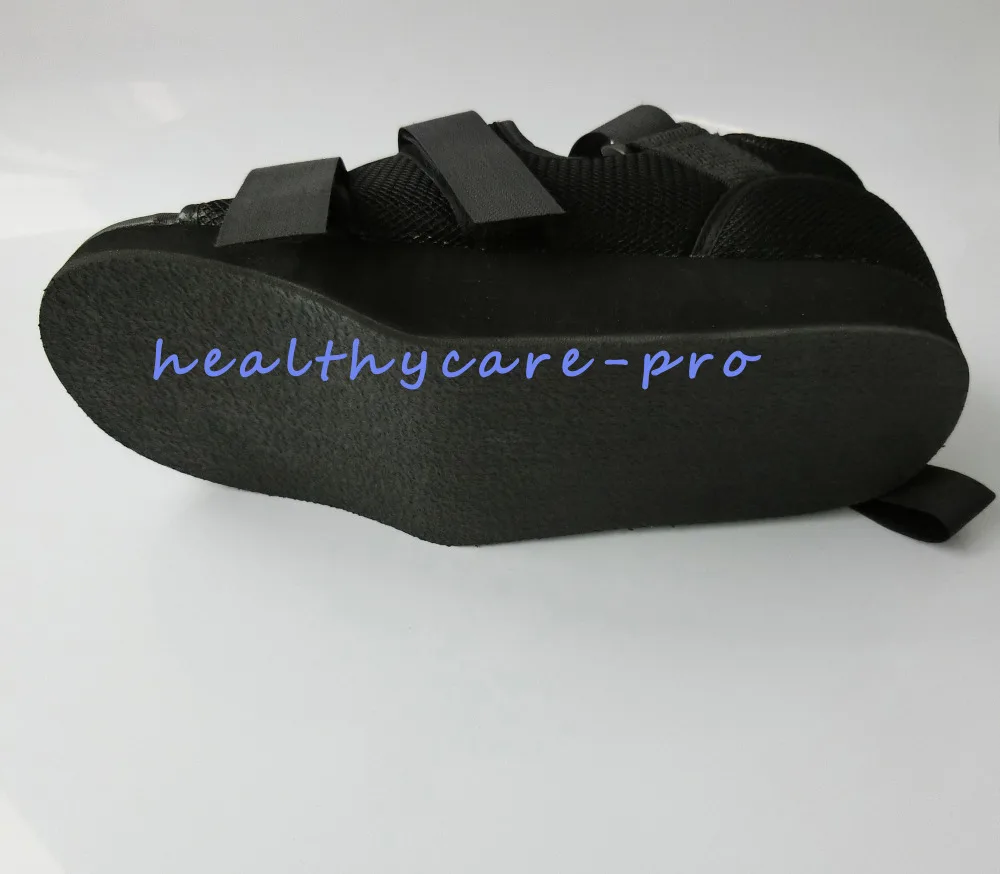 Регулируемые ходунки ботинок пост-оп обуви с воздушной ходьбой литой сетки медицинская ортопедическая обувь черный пой один для здоровья ног
