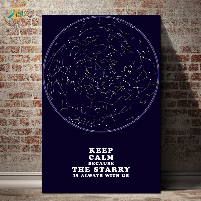 

Modern Starry Sky Modern Wall Art Print Pop Art Posters and Prints Scroll Canvas Painting wall pictures for living room
