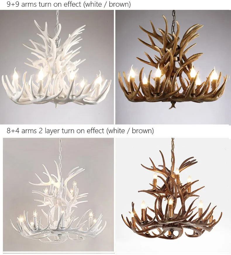 Antler Resin Pendant Chandelier (8)