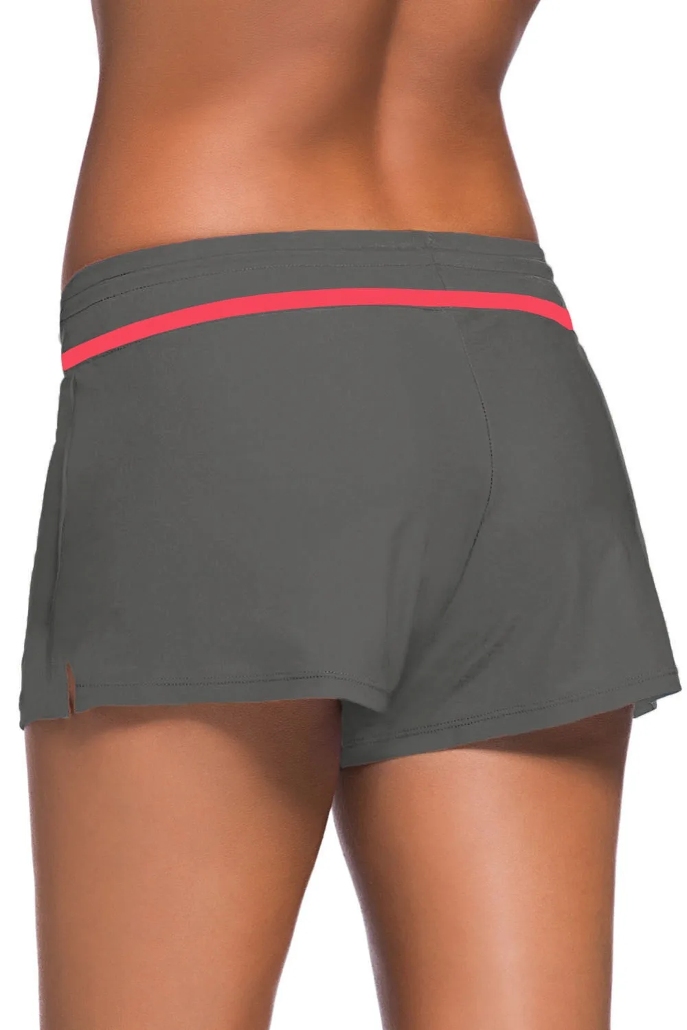Red-Trim-Taupe-Women-Swim-Boardshort-LC41977-1011-2