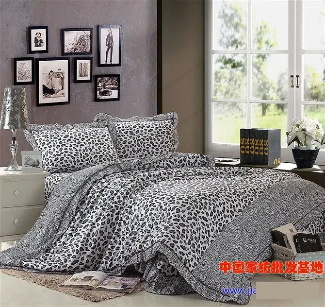 Aliexpress.com : Buy Grey Gray leopard print korean Ruffle ...