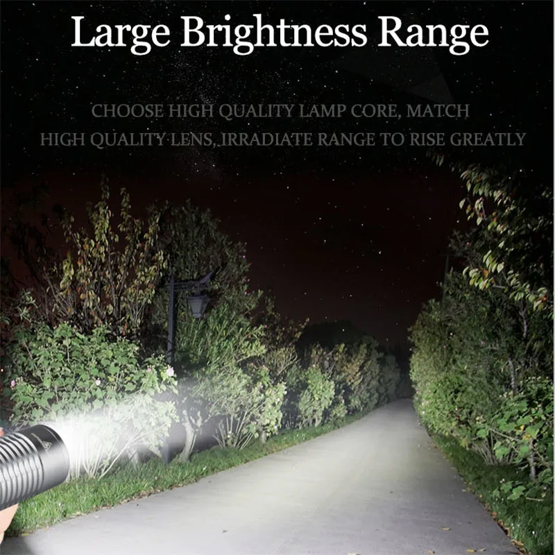 SHENYU светодиодный фонарик 450 люмен супер яркий T6 L8 масштабируемый фонарь 5 режимов 18650 перезаряжаемый фонарь высокой мощности водонепроницаемая лампа