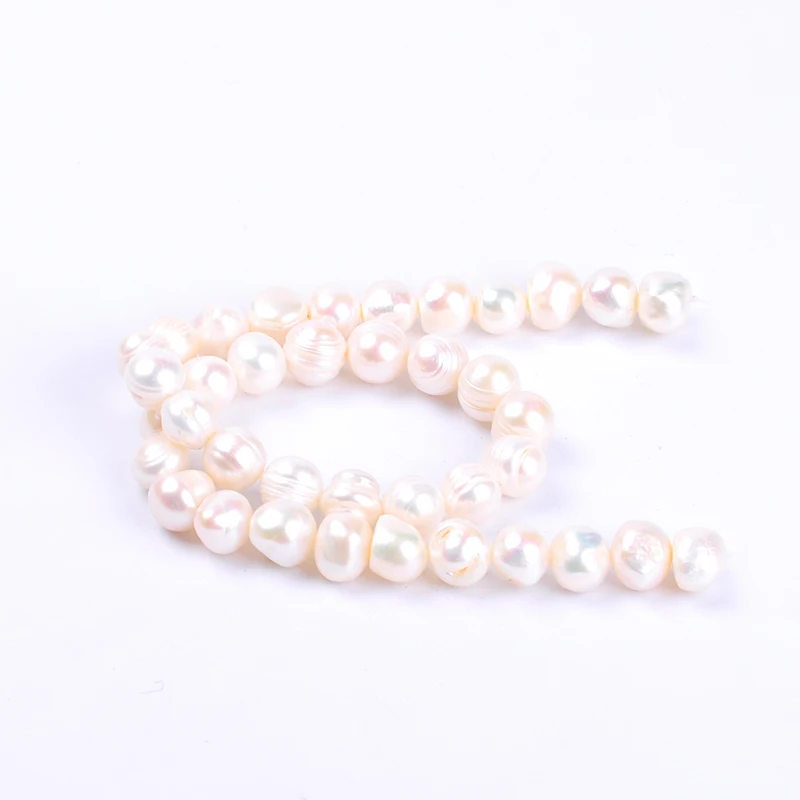 1pack/lot 10-11mm A quality Thread punch Natural freshwater Pearl Loose Beads DIY for Jewelry bracelet necklace