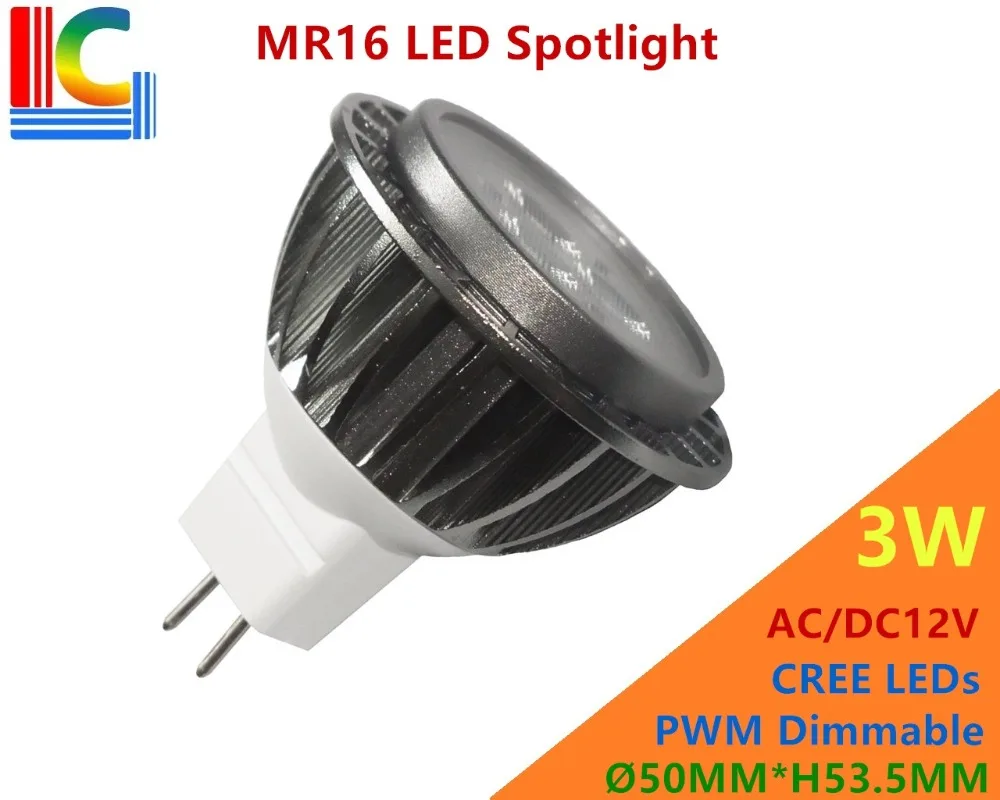 3 W 300LM светодиодный Spotlight ШИМ затемнения AC/DC 12 V MR16 коммерческих GU5.3 отель освещения пройти ETL EMC тест