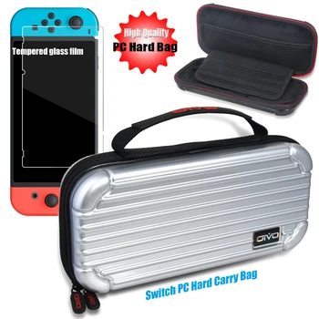 

Nintend Switch Carrying Case Bag & Screen Protector Tempered Glass Film for Nintendo Switch Handheld Storage Game Accessory Bag