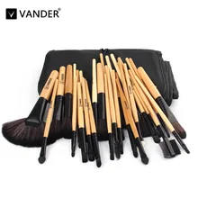 A+ Beautiful Pro Vander 32pcs Brushes Set Tools Foundation Face&Eye Powder Blusher Cosmetics Makeup Brush Kits Collections + Bag