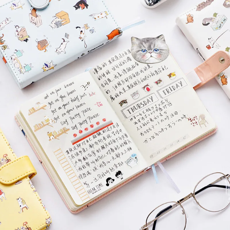 

New Arrival Weekly Planner Sweet Notebook Creative Student Schedule Diary Book Color Pages School Supplies No Year Limit BJB41
