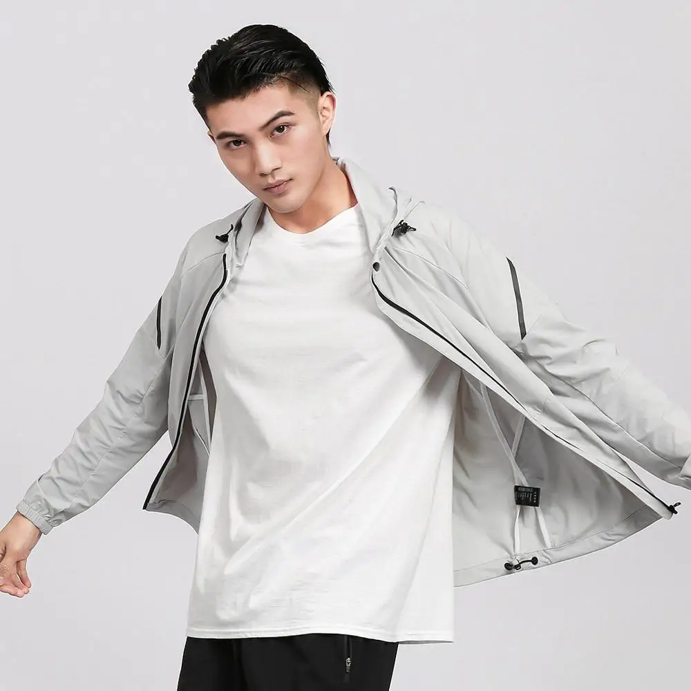  Original xiaomi mijia uleemark men's stretch light sports jacket silky dry reflective decorative me