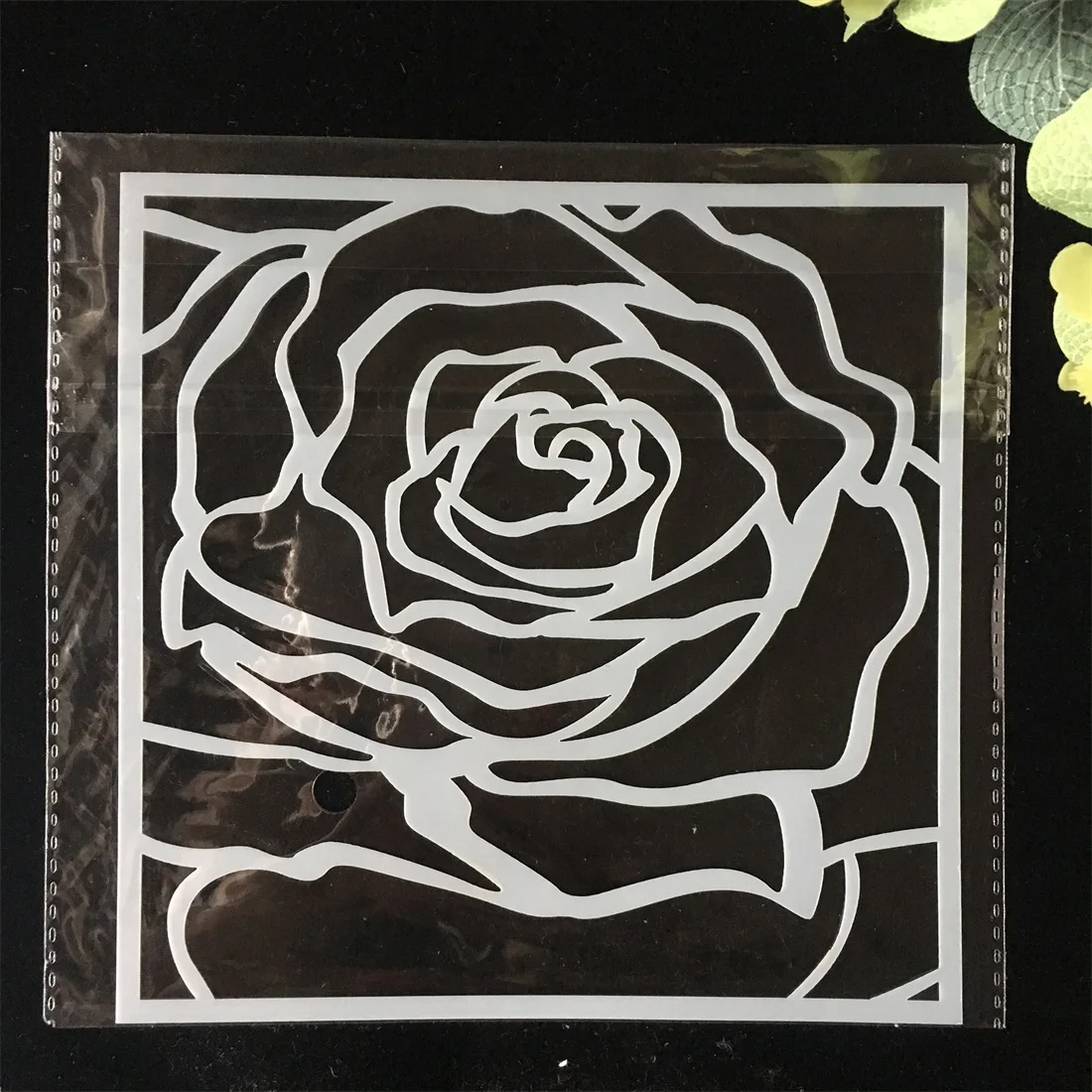 

Big Rose Flower DIY Layering Stencils Wall Painting Scrapbook Coloring Embossing Album Decorative Card Template