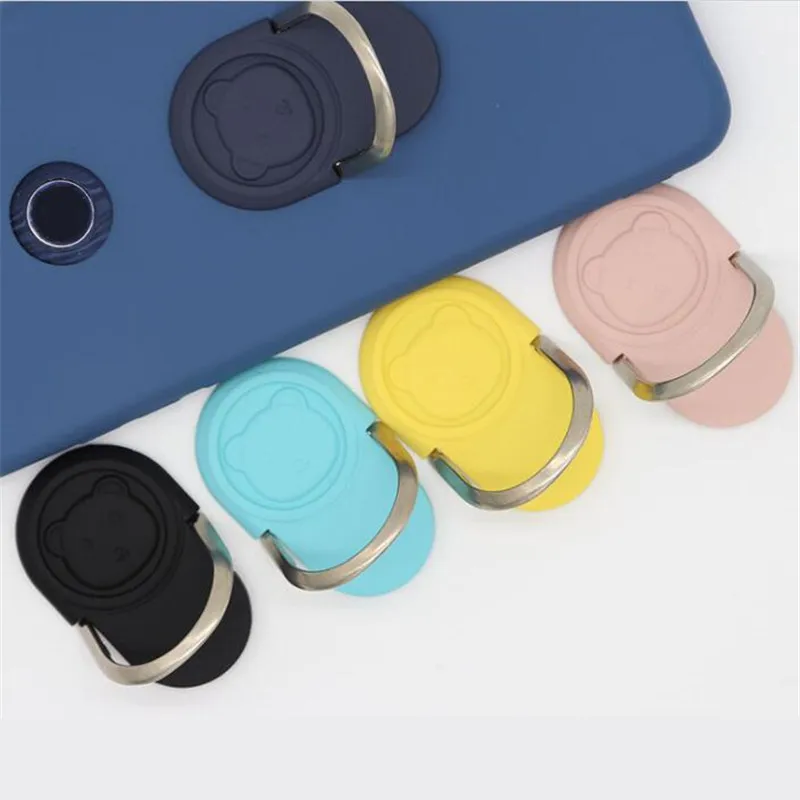 Ultra Thin Bear Finger Ring Holder For iPhone X 8 7 Plus 6s XS XR Mount Holder Stand Mobile Phone Finger For Xiaomi Samsung Ultra Thin Bear Finger Ring Holder For iPhone X 8 7 Plus 6s XS XR Mount Holder Stand Mobile Phone Finger For Xiaomi Samsung