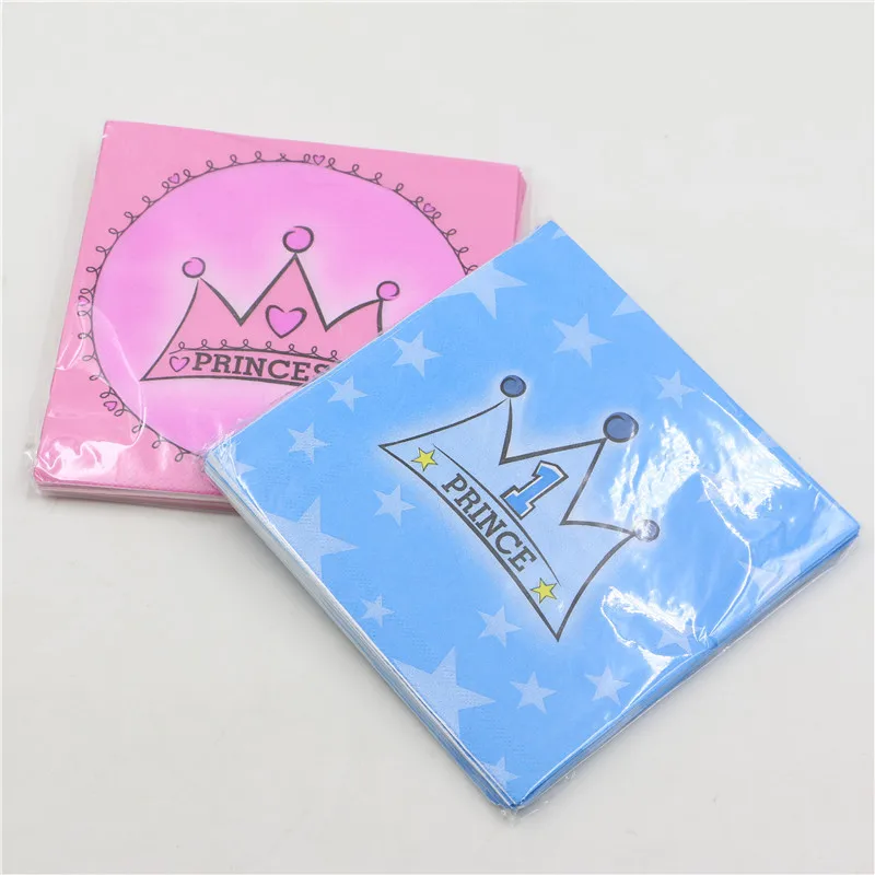 Prince-Princess-Crown-1First-Kids-Boys-Girls-Birthday-Party-Supplies-Paper-Napkins-Tissues-Baby-Shower-Favors (2)