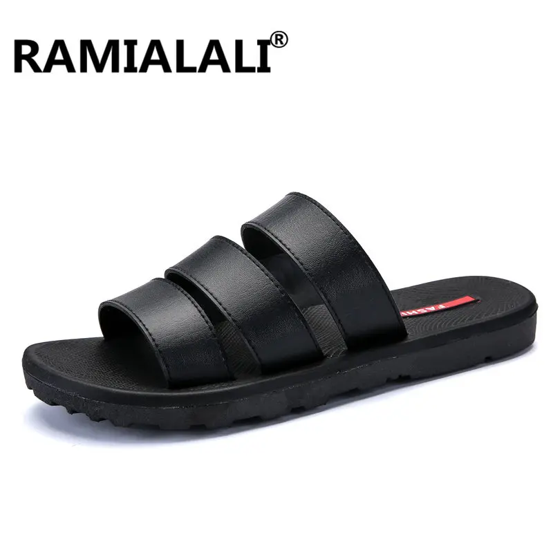 Ramialali 2021 Summer EVA Massage  Slippers  Sandals  Men 