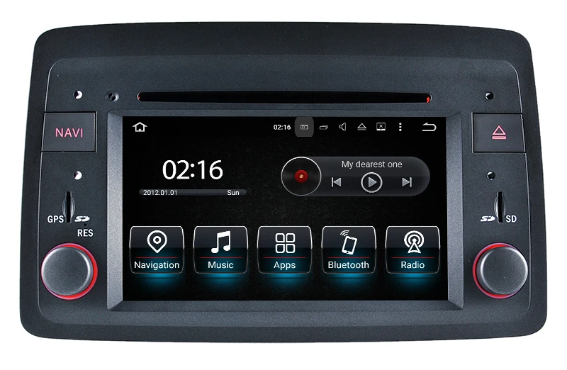 Android 8 0 головное устройство Автомобильный dvd плеер для Fiat Panda с GPS навигацией радио