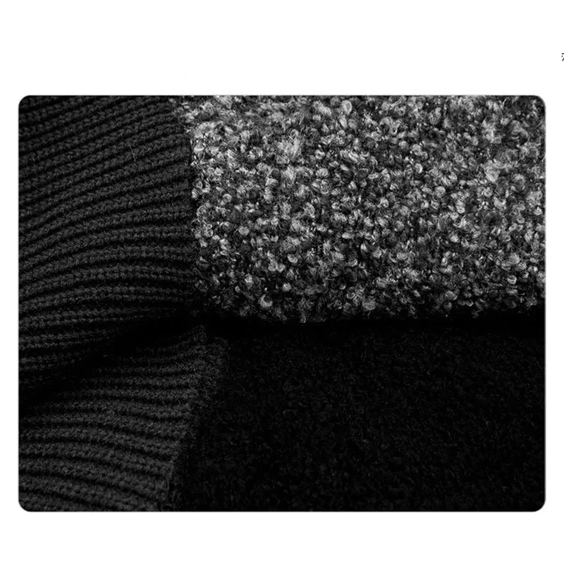 Manteau Solide Couleur Gray Vêtements Mode 5xl Lâche À Femmes Veste Longues Outwear Nouvelle Taille 2018 Hiver Plus Femme La Laine Manches fPqvxpwnR