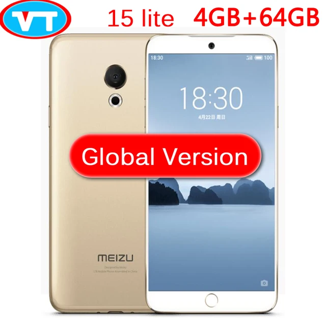 Глобальная версия Meizu 15 lite 4 г LTE смартфон 5,46 "1920x1080 P экран быстро зарядное устройство отпечатков пальцев ID Snapdragon 626 Octa Core