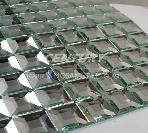5 Facets Crystal Gl Tile 30 30mm Mosaiv 5 Facets Crystal Gl Tile 30 30mm Mosaiv Diamond Mirror