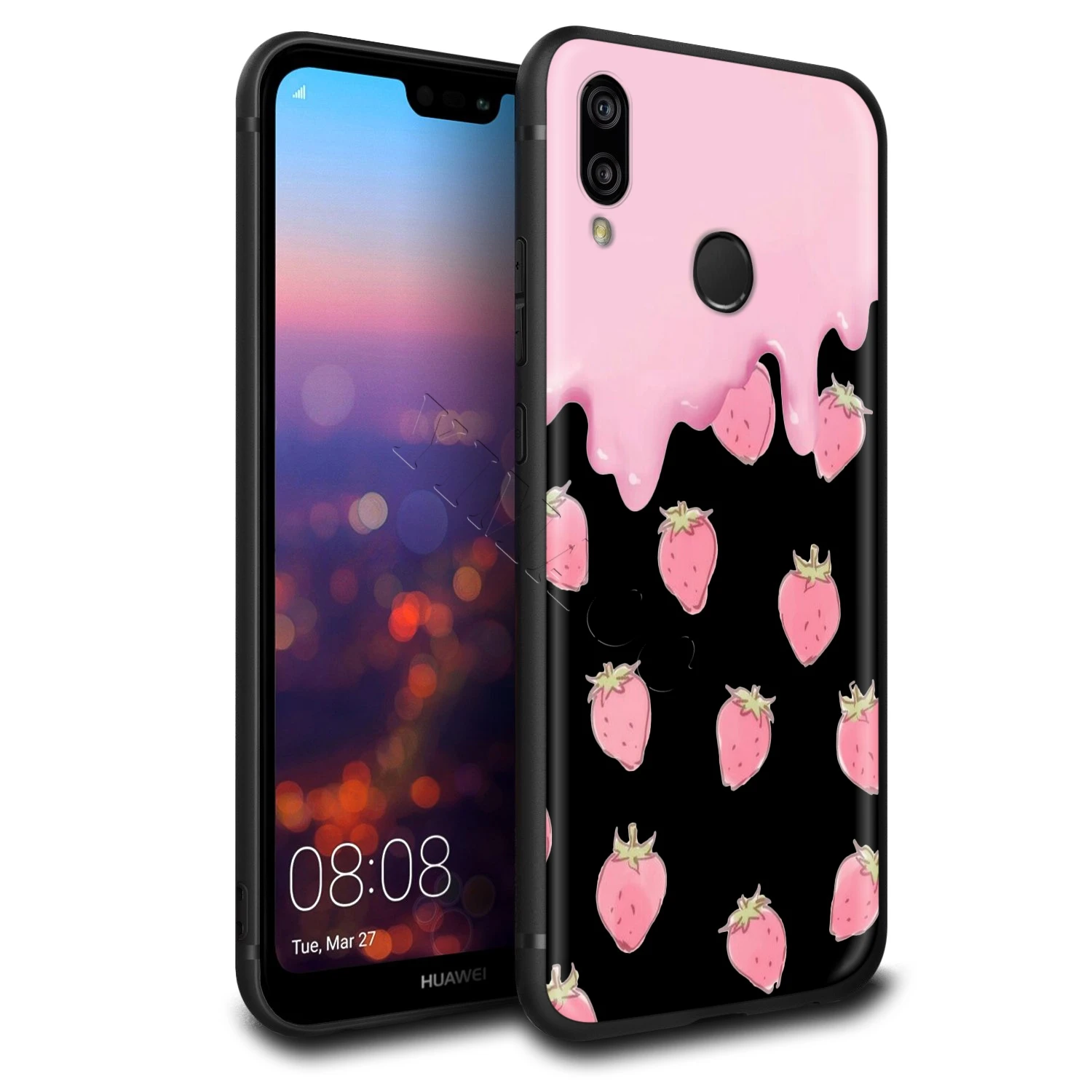 YIMAOC Kawaii японская клубника молоко силиконовый чехол для Huawei Honor 6a 7a 7c 7x8 9 10 Lite Pro Y6