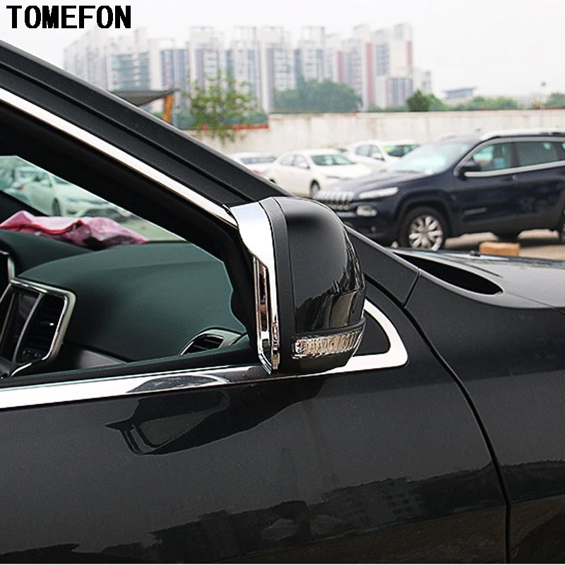 Хромированный козырек для бокового зеркала заднего вида TOMEFON Jeep Grand Cherokee 2011 2012 2013
