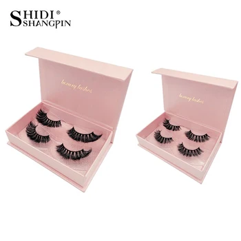 

2pairs thick 3d mink lashes handmade false eyelashes natural long eye lashes mink eyelashes extensions maquiagem faux cils cilio