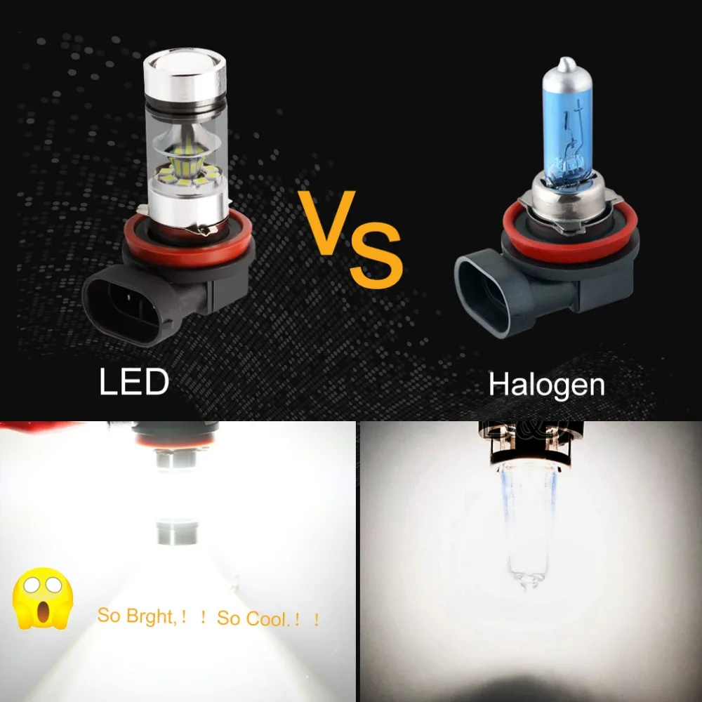  H8 H11 LED Bulbs HB4 9006 HB3 9005 Fog Lights Driving 3030SMD Tail Lamp Car Light parking 1250LM 12 - 32755259389