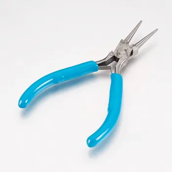 

Carbon Steel Round Nose Pliers Hand Tools Polishing Jewelry Making Tools 12x7.2x1cm
