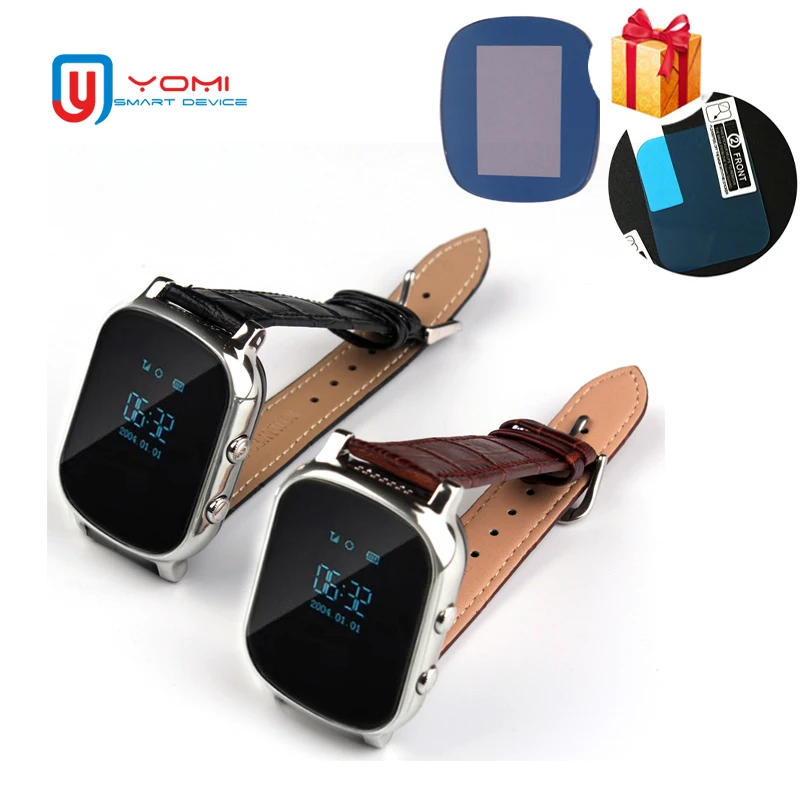 

Smart Watch T58 Plus SIM Smartwatch GPS Locating Kids Safe Keeper Remote Monitor Finder Leather Band Smart Clock for Child Elder