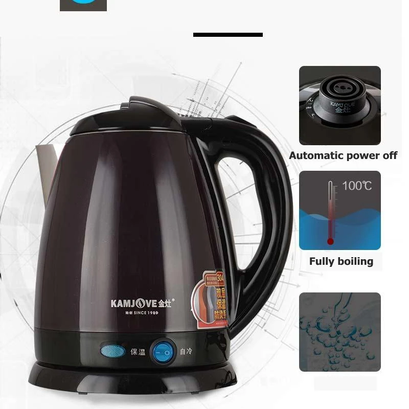 Stainless Steel High Power Electric Kettle Heat Preservation Electric