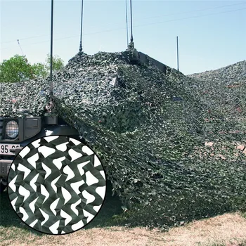 

2M*9M Outdoor Hunting Blind Accessories Military Camouflage Net 150D Polyester Oxford Hunting Blind Accessories is_customized
