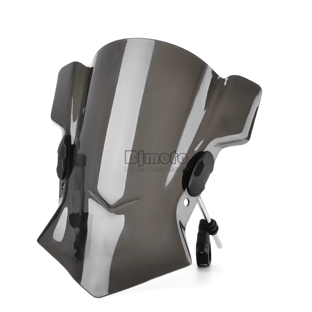 Universal Motorcycle Windshield Street Bike Windscreen For 22mm 25mm 28mm Handlebar Motorbikes (3)